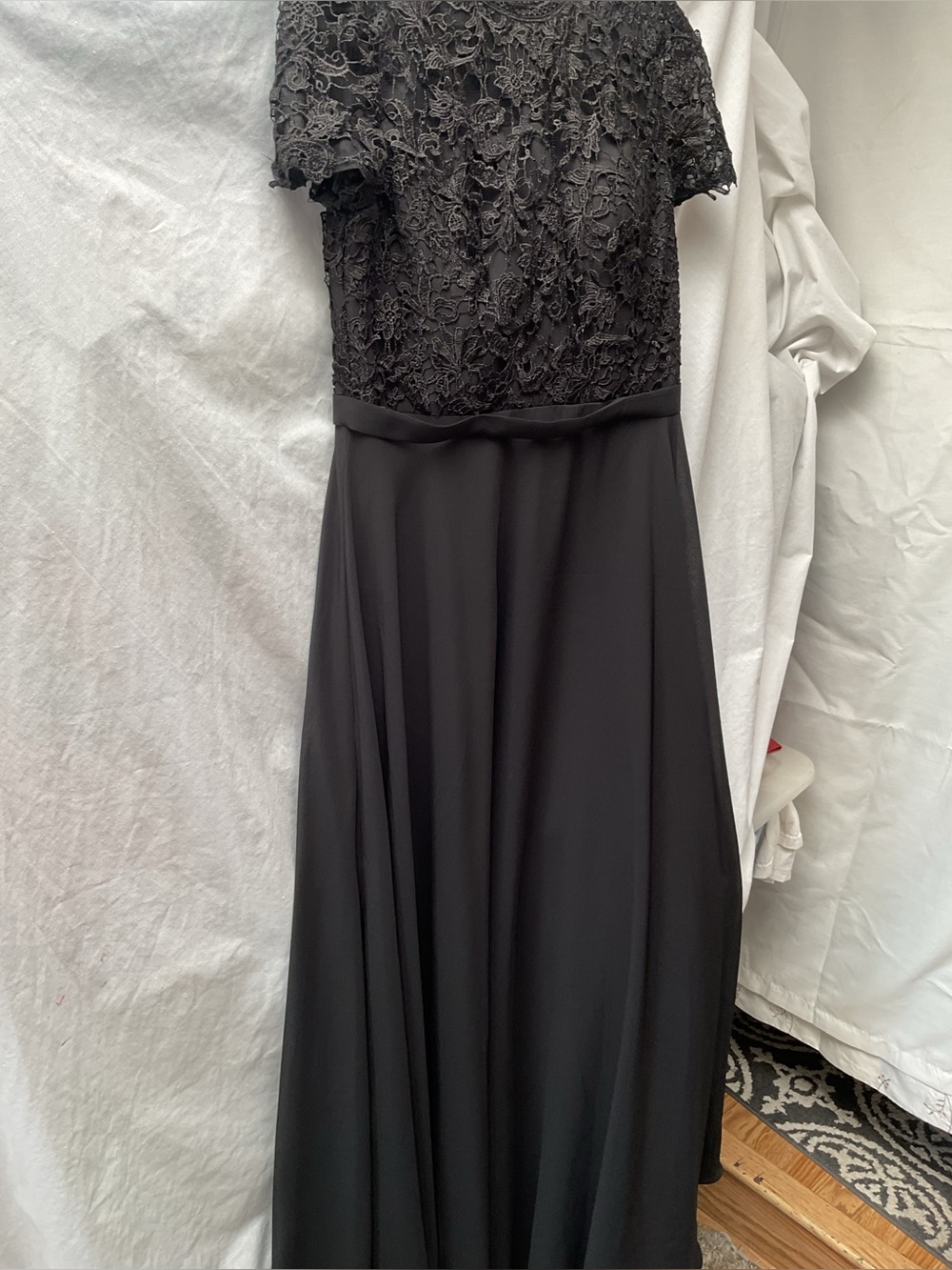 JJs House Black Lace Bodice Maxi Dress